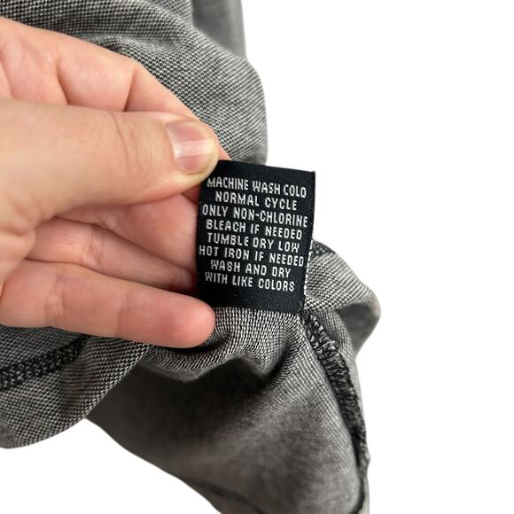 California Casual Hooded Henley Sweatshirt Ezekiel Gray Medium - Picture 7 of 7